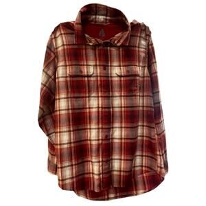 Eddie Bauer First Ascent Button Down Flannel Shirt. Mens Large